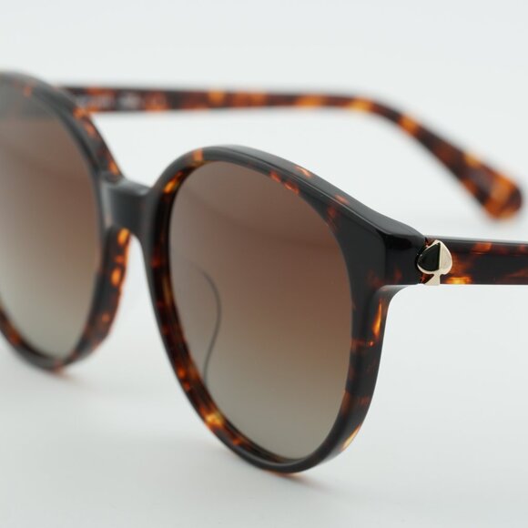 Kate Spade ELIZA/F/S 0086 LA Sunglasses Havana Round Frame, Polarized Lenses main image 7